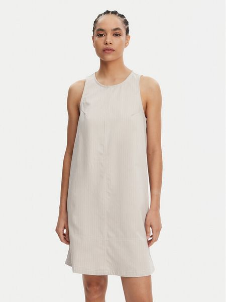 Adidas Sukienka codzienna Allover Print JC8855 Beżowy Regular Fit. Brązowe kombinezony ADIDAS, na co dzień, l, bez wzorów, z bawełny, bez kołnierzyka, bez ramiączek, proste. Za 229,99 zł.