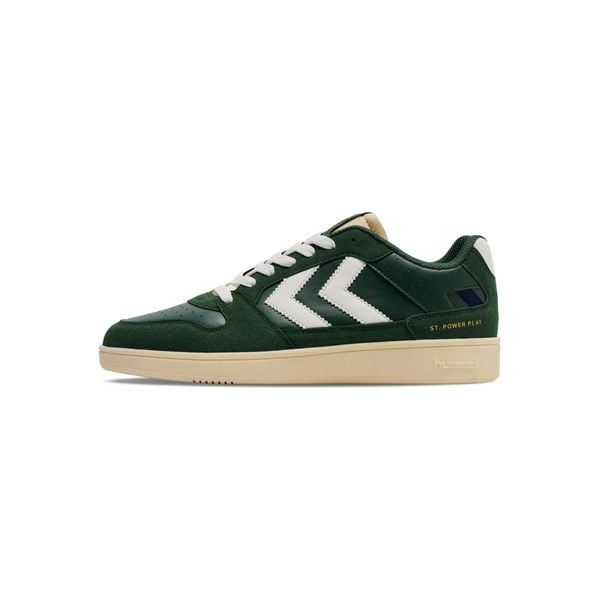 Sneakersy Hummel St. Power Play SP. Zielone buty sportowe Hummel, bez wzorów, bez zapięcia. Za 303,00 zł.