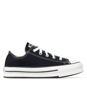 Trampki Converse. Czarne trampki Converse, bez wzorów, bez zapięcia. Za 219,99 zł.