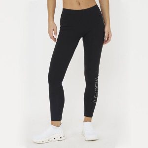 Legginsy Damskie LEGEA Levery Czarne. Czarne legginsy LEGEA, bez wzorów, z bawełny, z podwyższonym stanem, długie. Za 68,00 zł.