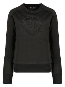 Maison Montaigne Bluza "Fimosai" w kolorze czarnym rozmiar: L. Czarne bluzy Maison Montaigne, l, bez wzorów, bez kaptura. Za 87,81 zł.
