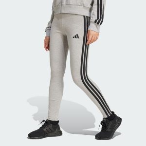 Legginsy Essentials 3-Stripes Cotton. Czarne legginsy ADIDAS, bez wzorów, z bawełny. Za 149,95 zł.