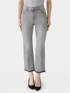 OUI Jeansy 89314 1345707 Szary Regular Fit. Szare jeansy Oui, bez wzorów, z bawełny. Za 339,99 zł.
