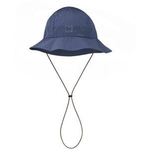 Kapelusz BUFF GO BUCKET HAT SOLID. Niebieskie kapelusze Buff, bez wzorów, sportowe. Za 167,06 zł.