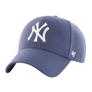 Czapka z daszkiem 47 Brand MLB New York Yankees Różowa B-MVPSP17WBP-MA. Czerwone czapki 47 Brand, bez wzorów. Za 99,99 zł.