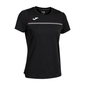 Koszulka tenisowa damska Joma Smash. Czarne bluzki JOMA, xl, bez wzorów, sportowe, bez kołnierzyka, bez ramiączek. Za 79,99 zł.
