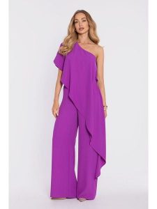 Made of emotion Kombinezon w kolorze fioletowym rozmiar: XL. Różowe kombinezony Made Of Emotion, xl, bez wzorów, bez kołnierzyka, bez ramiączek. Za 274,99 zł.