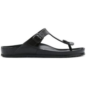Japonki Birkenstock Gizeh Eva 0128201 czarne. Czarne klapki bez wzorów, z materiału, bez obcasa. Za 316,64 zł.
