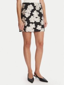 French Connection Spódnica mini 73ZAX Czarny Slim Fit. Czarne spódnice French Connection, bez wzorów, z syntetyku, mini. Za 349,99 zł.