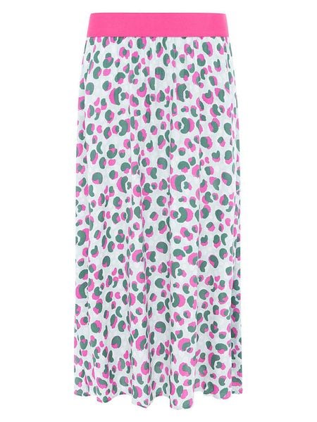Zwillingsherz Spódnica "Colourful Leo" w kolorze białym rozmiar: S/M. Białe spódnice Zwillingsherz, na co dzień, m, bez wzorów, z wiskozy, maxi. Za 113,90 zł.