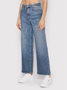 ONLY Jeansy Juicy 15234743 Niebieski Relaxed Fit. Niebieskie jeansy ONLY, bez wzorów, z bawełny. Za 199,99 zł.