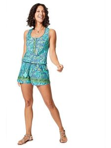 Ipanima Kombinezon w kolorze zielono-turkusowym rozmiar: 34/36. Niebieskie kombinezony Ipanima, bez wzorów, sportowe, bez kołnierzyka, bez ramiączek. Za 78,99 zł.