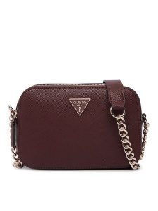 Guess Torebka Noelle II HWZG96 72140 Bordowy. Czerwone torebki klasyczne Guess, z aplikacjami, ze skóry, bez dodatków. Za 544,99 zł.