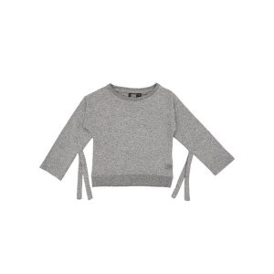 Bluza na co dzień na siłownię. Szare bluzy LEONE 1947 APPAREL, bez wzorów, z bawełny, bez kaptura. Za 63,11 zł.