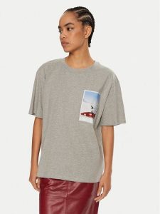2NDDAY T-Shirt Arale 2245243315 Szary Oversize. Szare t-shirty 2NDDAY, l, bez wzorów, z bawełny, bez kołnierzyka, bez ramiączek. Za 169,99 zł.