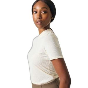 Damska koszulka do jazdy konnej PS of Sweden Courtney Striped Mesh. Brązowe bluzki PS OF SWEDEN, bez wzorów, z meshu, sportowe, bez kołnierzyka, bez ramiączek. Za 264,50 zł.