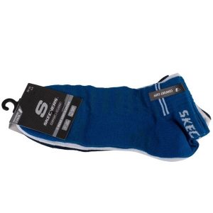 Skarpetki sportowe dla dorosłych 3PPK Unisex Mesh Ventilation Quarter Socks. Białe skarpetki Skechers, bez wzorów, z meshu. Za 29,99 zł.