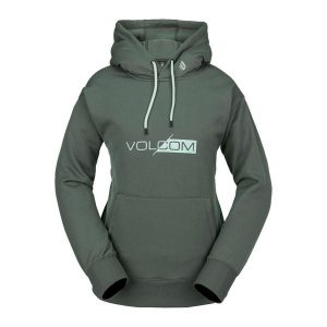 Bluza snowboardowa damska Volcom Core Hydro Hoodie. Szare bluzy Volcom, na zimę, xs, bez wzorów, bez kaptura. Za 159,99 zł.