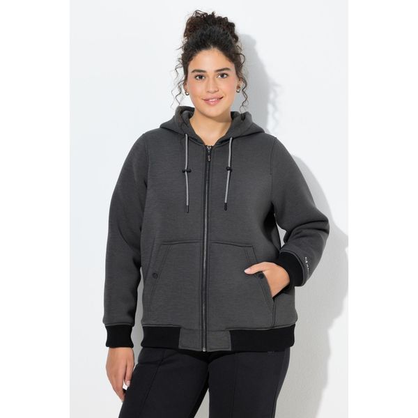 Damskie Kurtka softshell hydrofobowa podszewka pikowana kaptur. Czarne kurtki Ulla Popken, plus size, bez wzorów, z elastanu, bez kaptura. W wyprzedaży za 383,99 zł.