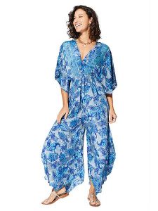 Ipanima Kombinezon w kolorze niebieskim rozmiar: 34-40. Niebieskie kombinezony Ipanima, bez wzorów, bez kołnierzyka, bez ramiączek. Za 78,99 zł.