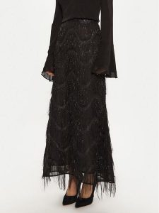 Bruuns Bazaar Spódnica maxi Ajwa BBW4196 Czarny Regular Fit. Czarne spódnice Bruuns Bazaar, bez wzorów, z syntetyku, maxi. Za 329,99 zł.