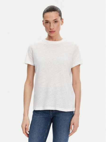 Calvin Klein T-Shirt K20K208248 Biały Relaxed Fit. Białe t-shirty Calvin Klein, l, bez wzorów, z bawełny, bez kołnierzyka, bez ramiączek. Za 149,99 zł.