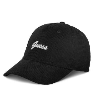 Czapka z daszkiem Guess. Czarne czapki Guess, z aplikacjami. Za 129,99 zł.