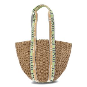 Brązowa Damska Torebka W Stylu Boho Pepe Moll. Brązowe shopper bag Pepe Moll, bez wzorów, bez dodatków. Za 279,00 zł.