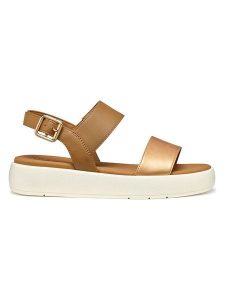 Geox Sandały "Camalei" w kolorze jasnobrązowym rozmiar: 41. Brązowe sandały Geox, bez wzorów, z otwartym noskiem, bez obcasa, bez zapięcia. Za 173,99 zł.