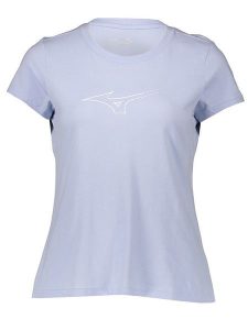 Mizuno Koszulka "Athletic" w kolorze szarym rozmiar: M. Szare bluzki Mizuno, m, bez wzorów, bez kołnierzyka, bez ramiączek. Za 48,28 zł.