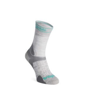 Skarpety biegowe damskie Bridgedale Trail Run Ultralight Zero Merino Sport Boot. Szare skarpetki Bridgedale, bez wzorów. Za 86,89 zł.