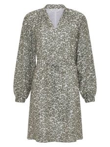 MOSS COPENHAGEN Sukienka w kolorze khaki rozmiar: M. Brązowe sukienki Moss Copenhagen, na co dzień, m, bez wzorów, z tkaniny, bez kołnierzyka, bez ramiączek, midi, proste. Za 199,45 zł.