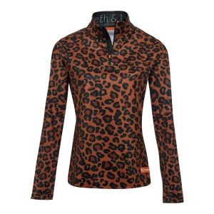 Bluza narciarska Damska Gareth & Lucas The One Hundred and Twenty-One. Brązowe bluzy GARETH & LUCAS, na zimę, bez wzorów, z elastanu, bez kaptura. Za 229,99 zł.