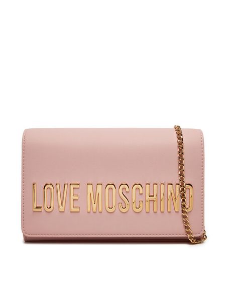 LOVE MOSCHINO Torebka JC4103PP1LKD0600 Różowy. Czerwone listonoszki LOVE MOSCHINO, bez wzorów, ze skóry, bez dodatków. Za 659,99 zł.