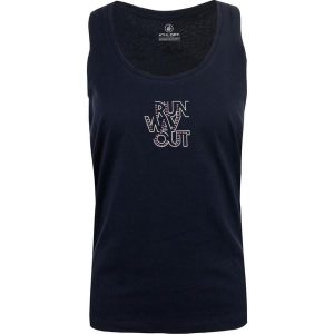 Glemo DPT Chloe damski top – Navy. Niebieskie topy WOMEN'S BEST, s, bez wzorów, z bawełny, sportowe, bez kołnierzyka, bez ramiączek. Za 143,99 zł.
