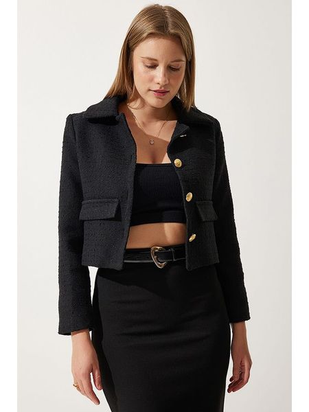 Happiness Istanbul Kardigan w kolorze czarnym rozmiar: 38. Czarne kardigany Happiness Istanbul, z bawełny. Za 104,39 zł.