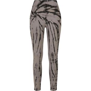 Legginsy Damskie Z Bawełny Tie Dye Z Wysokimi Stanami. Czarne legginsy Urban Classics, bez wzorów, z bawełny, z podwyższonym stanem. Za 120,99 zł.