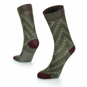 Skarpety rowerowe unisex Kilpi CYCLER-U. Zielone skarpetki Kilpi, bez wzorów. Za 50,25 zł.