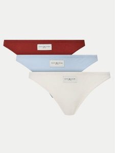 Tommy Hilfiger Komplet 3 par fig klasycznych UW0UW05188 Kolorowy. Komplety bielizny TOMMY HILFIGER, bez wzorów, z syntetyku. Za 99,99 zł.