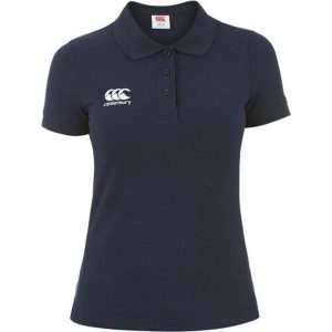 Damska koszulka polo Canterbury Waimak. Niebieskie bluzki CANTERBURY, bez wzorów, bez kołnierzyka, bez ramiączek. Za 253,50 zł.