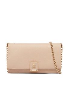 Tommy Hilfiger Torebka Th Monogram Chain Strap Crossbody Bag AW0AW17403 Różowy. Czerwone torebki wieczorowe TOMMY HILFIGER, bez wzorów, ze skóry, bez dodatków. Za 569,99 zł.