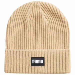 Klasyczna Czapka Z Wywiniętymi Mankietami Dla Dorosłych Unisex. Brązowe czapki Puma, bez wzorów, klasyczne. Za 131,99 zł.