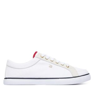 Tenisówki Tommy Hilfiger. Białe trampki TOMMY HILFIGER, bez wzorów, bez zapięcia. Za 329,99 zł.