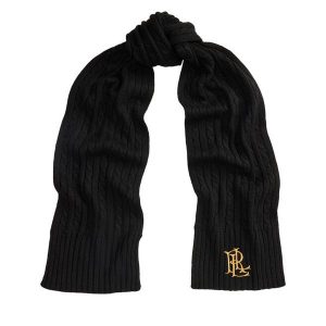 Szalik LAUREN RALPH LAUREN. Czarne szaliki Lauren Ralph Lauren, bez wzorów. Za 419,99 zł.