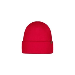 Czapka Barts Willes. Czerwone czapki Barts, bez wzorów, z materiału, eleganckie. Za 100,50 zł.