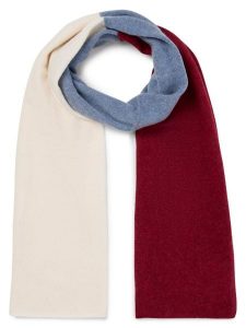 Marie Lund szalik z dzianiny kaszmirowej Kobiety Kaszmir czerwony|niebieski, ONE SIZE. Czerwone szaliki Marie Lund, bez wzorów, z dzianiny. Za 329,95 zł.