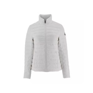 Damska kurtka puchowa JOTT Cha. Białe kurtki Jott, bez wzorów, z puchu, bez kaptura. Za 384,99 zł.