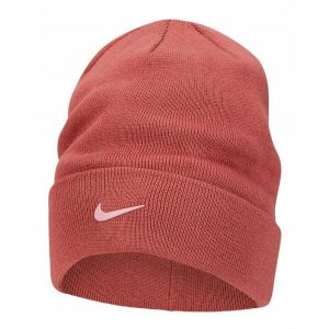 Czapka Zimowa Sportowa Nike Beanie Metal Swoosh. Czerwone czapki Nike, bez wzorów, eleganckie. Za 96,80 zł.