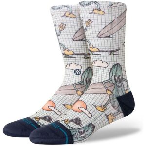 Skarpety Stance Feeling Pickled cream. Brązowe skarpetki Stance, bez wzorów. Za 114,17 zł.