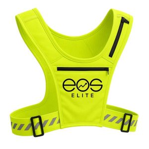 Kamizelka do biegania Eos Elite. Żółte kamizelki EOS ELITE, uniwersalny, bez wzorów, bez kołnierzyka, bez ramiączek, bez kaptura. Za 119,00 zł.